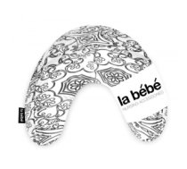 Spilvens La Bebe™ Mimi Nursing Cotton Pillow Art.49346 White&Black pakaviņš spilventiņš 19x46cm ceļojumiem