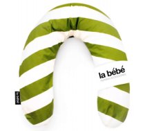 Spilvens La Bebe™ Rich Cotton Nursing Maternity Pillow Art.74271 White/Green Pakaviņš mazuļa barošanai / gulēšanai / pakaviņš grūtniecēm 30x104 cm