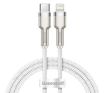 Kabelis USB-C cable to Lightning Baseus Cafule, White, Power Delivery, 20W, 1m (white)