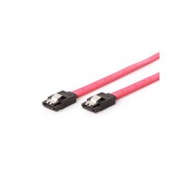 Kabelis Cable SATA DATA III metal clips 50cm