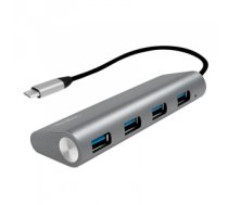 USB hub Hub 4-port USB-C 3.1 with aluminum casing
