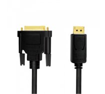 Kabelis DisplayPort to DVI cable , black, 3m
