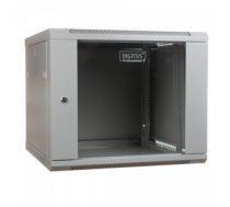 Korpuss serverim Wall mount cabinet 19 9U 501/600/450mm, glass door, grey (RAL 7035)
