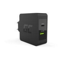 Tīkla lādētājs Green Cell CHAR10 mobile device charger Black Indoor