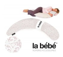 La Bebe™ Moon Maternity Pillow Art.52502 Classic Rose Liels spilvens grūtniecēm ar sintepona (bumbiņsintepons) pildījums (īpaši mīksts un kluss),195cm