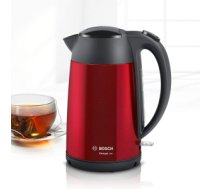 Tējkanna Bosch | Kettle | DesignLine TWK3P424 | Electric | 2400 W | 1.7 L | Stainless steel | 360° rotational base | Red