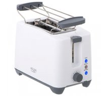 Tosteris Adler | Toaster | AD 3216 | Power 750 W | Number of slots 2 | Housing material Plastic | White