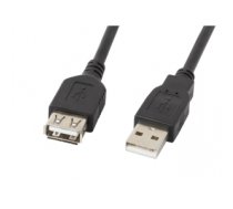 Kabelis LANBERG USB EXTENSION CABLE 2.0 AM-AF 1.8M (BLACK) CA-USBE-10CC-0018-BK