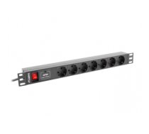 LANBERG PDU RACK POWER STRIP (1U,10A,7X SHUKO,2M)