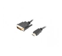Kabelis Lanberg CA-HDDV-20CU-0018-BK video cable adapter 1.8 m HDMI Type A (Standard) DVI-D Black