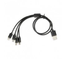 Kabelis Universal 4 in 1 charging cable I-BOX USB IKUM4W1