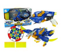 Rotaļu ierocis ar mērķi un munīciju - Dinobots, zils