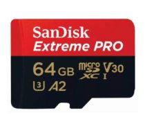 Atmiņas karte SanDisk Extreme PRO MicroSDXC 64GB