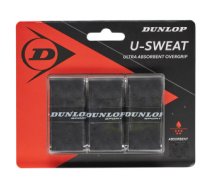 Tennis racket overgrip DUNLOP U-SWEAT 3pcs. black