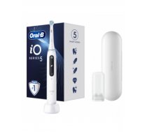 Elektriskā zobu birste Oral-B | Electric Toothbrush | iO5 | Rechargeable | For adults | Number of brush heads included 1 | Number of teeth brushing modes 5 | Quite White