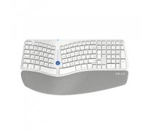 Klaviatūra Wireless Ergonomic Keyboard Delux GM901D BT+2.4G (white)