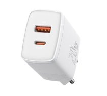 Tīkla lādētājs Baseus Compact Quick Charger, USB, USB-C, 20W (white)