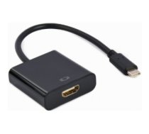 Kabelis Adapteris Gembird USB Type-C Male - HDMI Female 4K@30Hz 15cm Black