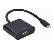 Kabelis Adapteris Gembird USB Type-C Male - HDMI Female 4K@60Hz 15cm Black