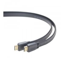 Kabelis HDMI-HDMI cable v2.0 3D TV High Speed Ethernet 1.8M flat (golden ends)