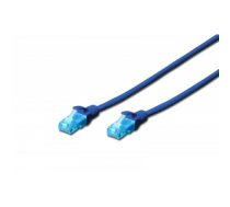 Kabelis Patch cord U/UTP kat.5e PVC 2m blue