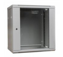 Korpuss serverim Wall mount cabinet 19 12U 635/600/600mm, glass door, grey (RAL 7035)