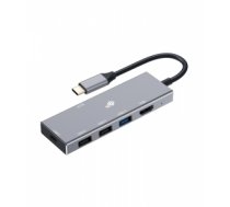 Kabelis Adapter HUB USB C 7in1 - HDMI, USBx3, PD, SD/TF