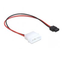 Kabelis Cable SATA Power MOLEX (M)->SATA(F) 6pin 24cm