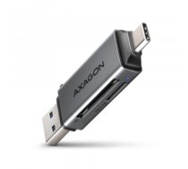 Atmiņas karšu lasītājs AXAGON CRE-DAC USB card reader SD/microSD USBA+