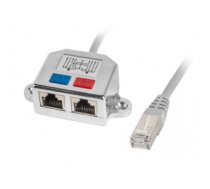 Kabelis RJ45 Port Doubler RJ-45 - 2x RJ-45 FTP