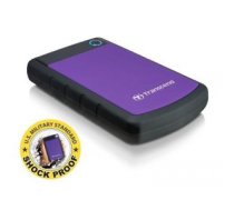 Cietais disks External HDD|TRANSCEND|StoreJet|1TB|USB 3.0|Colour Purple|TS1TSJ25H3P