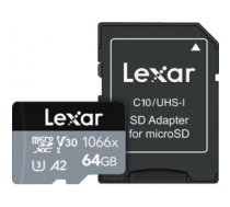 Atmiņas karte MEMORY MICRO SDXC 64GB UHS-I/W/A LMS1066064G-BNANG LEXAR