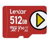 Atmiņas karte MEMORY MICRO SDXC 512GB UHS-I/PLAY LMSPLAY512G-BNNNG LEXAR