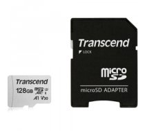 Atmiņas karte MEMORY MICRO SDXC 128GB W/ADAP/C10 TS128GUSD300S-A TRANSCEND