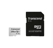 Atmiņas karte MEMORY MICRO SDXC 256GB W/ADAP/C10 TS256GUSD300S-A TRANSCEND