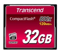 Atmiņas karte MEMORY COMPACT FLASH 32GB/800X TS32GCF800 TRANSCEND