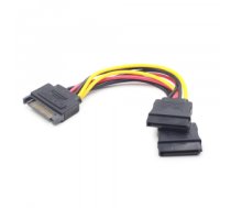 Kabelis CABLE POWER SPLITTER SATA/0.15M CC-SATAM2F-01 GEMBIRD