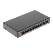 Komutators (Switch) Switch|DAHUA|PFS3010-8GT-96|Desktop/pedestal|Rack|8x10Base-T / 100Base-TX / 1000Base-T|PoE ports 8|96 Watts|DH-PFS3010-8GT-96-V2