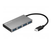 Kabelis Sandberg 136-20 USB-C to 4 xUSB 3.0 Pocket Hub