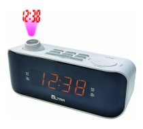 Radio pulkstenis Clockradio Kasia (Kate) with projector, white