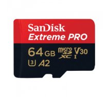 Atmiņas karte SanDisk Extreme Pro Atmiņas Karte microSDXC 64GB