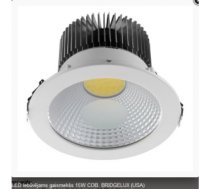 LED panelis COB 15W 1950Lm RD z/a BRIDGELUX (USA) Ø 170 mm (diametrs) 75 mm (augstums) 160 mm urb.