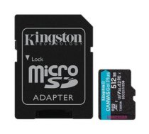 Atmiņas karte MEMORY MICRO SDXC 512GB UHS-I/W/ADAPTER SDCG3/512GB KINGSTON
