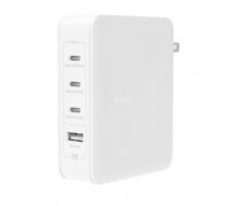 Tīkla lādētājs Wall charger 140W 4-ports (3xC 1xA) UK, EU, US Plugs white