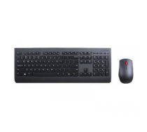 Klaviatūra Lenovo | Professional | Professional Wireless Keyboard and Mouse Combo - US English with Euro symbol | Keyboard and Mouse Set | Wireless | Mouse included | US | Black | US English | Numeric keypad | Wireless connection