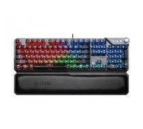 Klaviatūra MSI | VIGOR GK71 SONIC RED US | Gaming keyboard | Wired | RGB LED light | US | Black