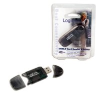 Atmiņas karšu lasītājs Logilink | Cardreader USB 2.0 Stick external for MMC, RS-MMC, SD and SD HC