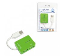 Logilink | USB 2.0 Hub 4-Port, Smile, Green