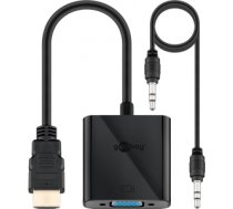 Kabelis Goobay | HDMI/VGA adapter, nickel plated | 68793 | Black | HDMI male (type A) | VGA female (15-pin)