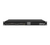 Rūteris Mikrotik Wired Ethernet Router RB3011UiAS-RM, 1U Rackmount, Dual Core 1.4GHz CPU, 1GB RAM, 128 MB, 10xGigabit LAN, 1xSFP, 1xSerial console port, PoE out on port 10, USB, Touchscreen LCD Panel, PCB temperature and Voltage Monitor, IP20, RouterOS Le